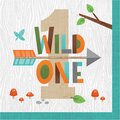 Creative Converting Wild One Woodland Napkins, 6.5", 192PK 343948